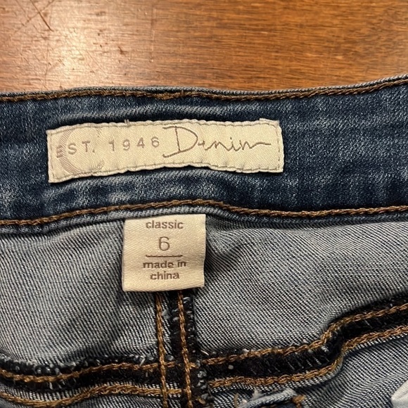 1946 Denim Embroidered Jeans - Picture 2 of 6